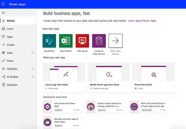Creating Powerapps